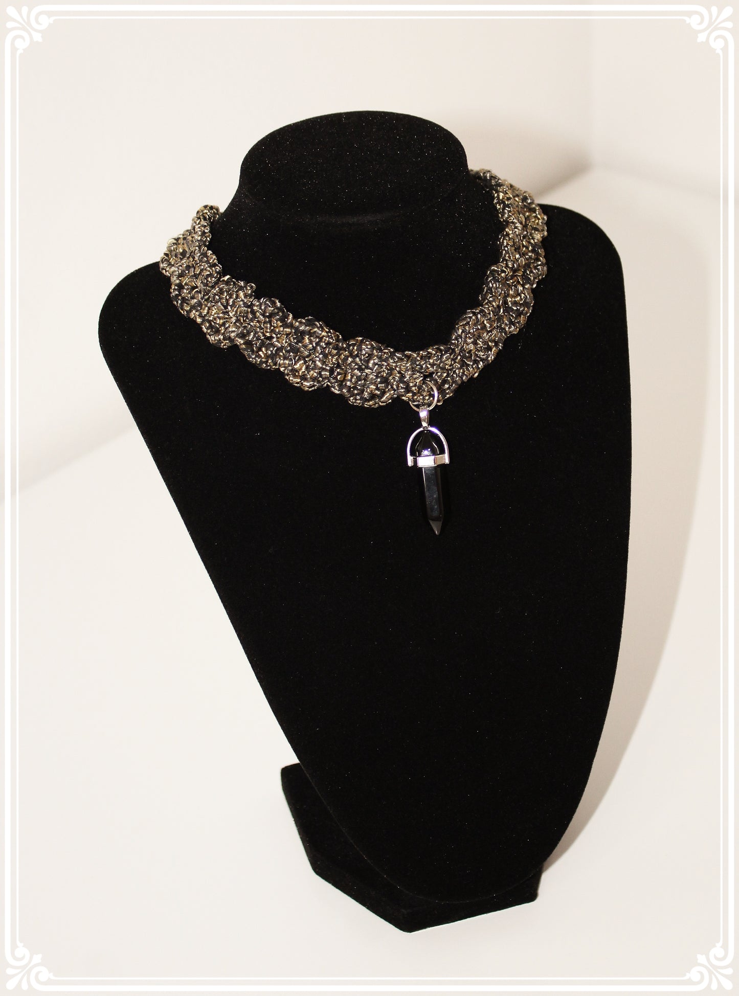 Handmade necklace with gemstone
