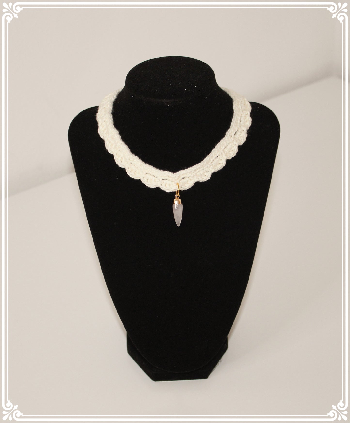 Handmade necklace with gemstone