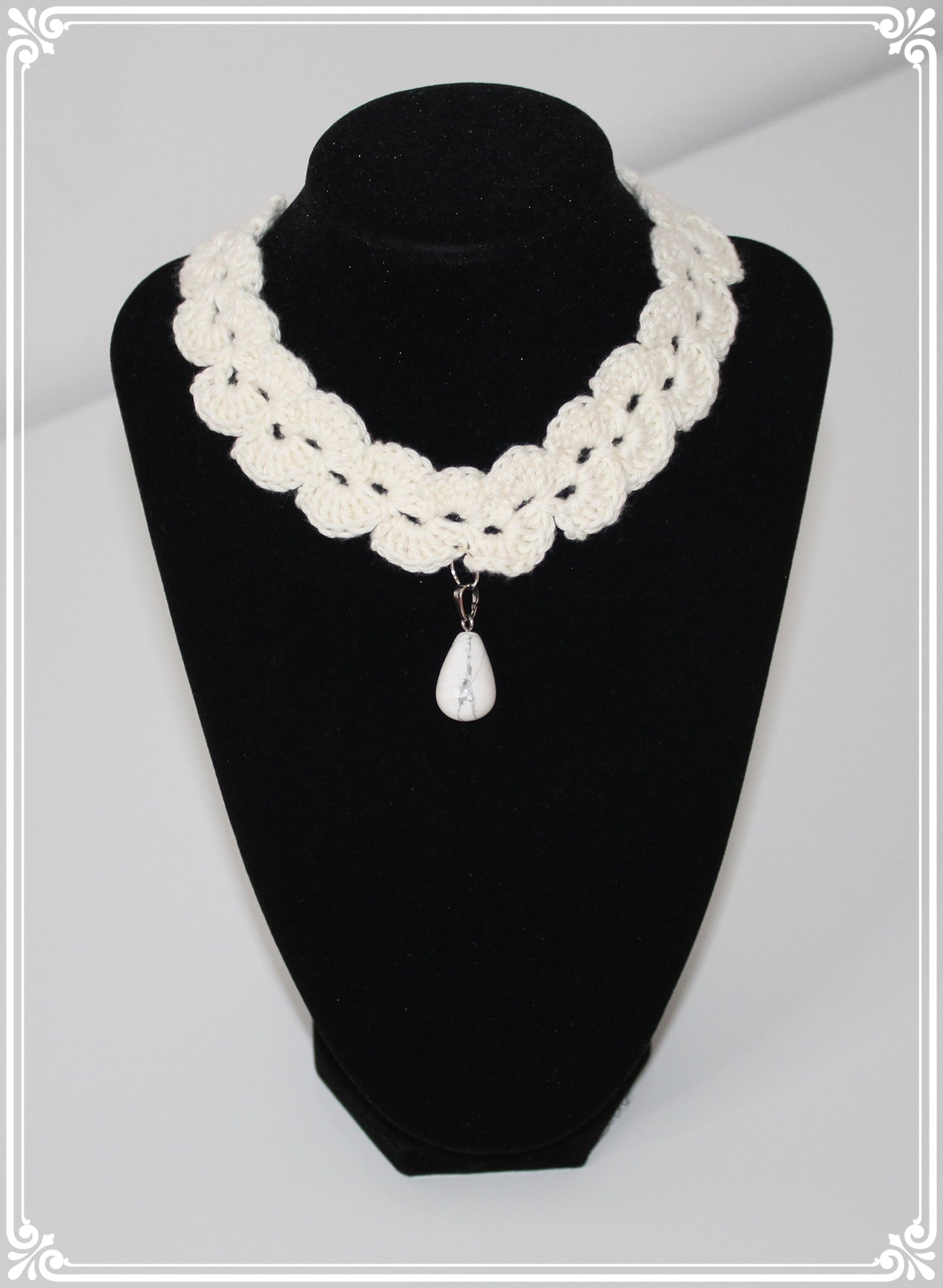 Handmade necklace with gemstone