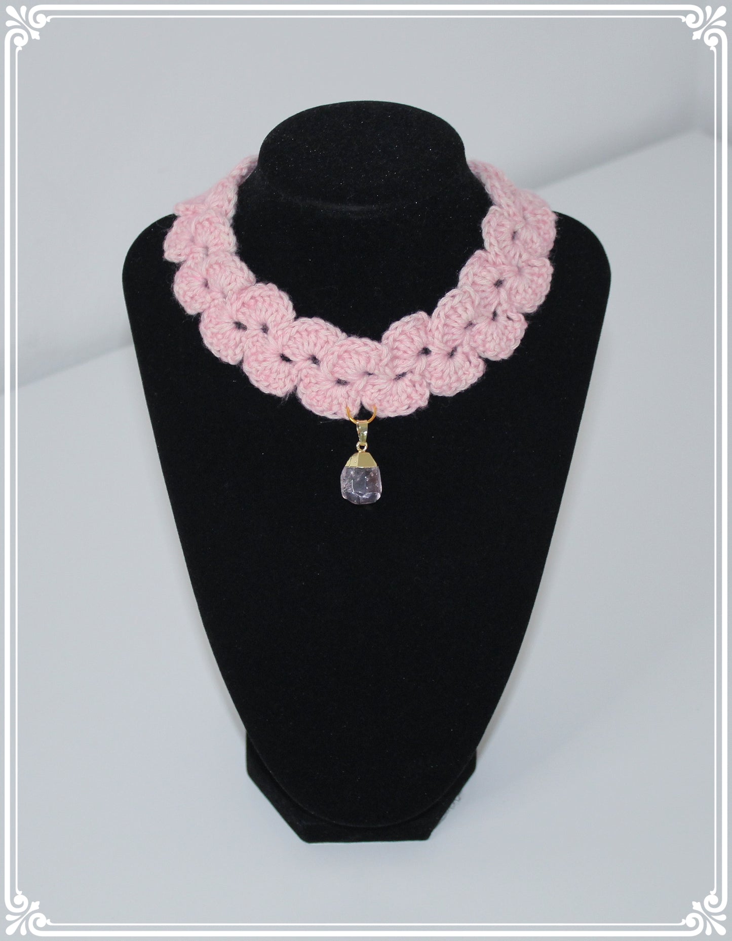 Handmade necklace with gemstone