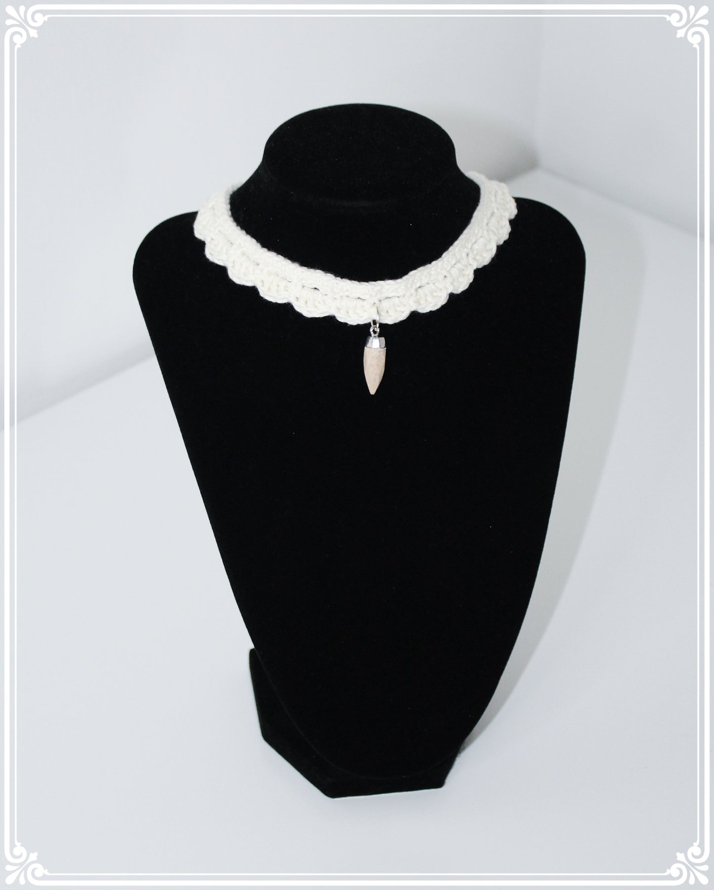 Handmade necklace with gemstone