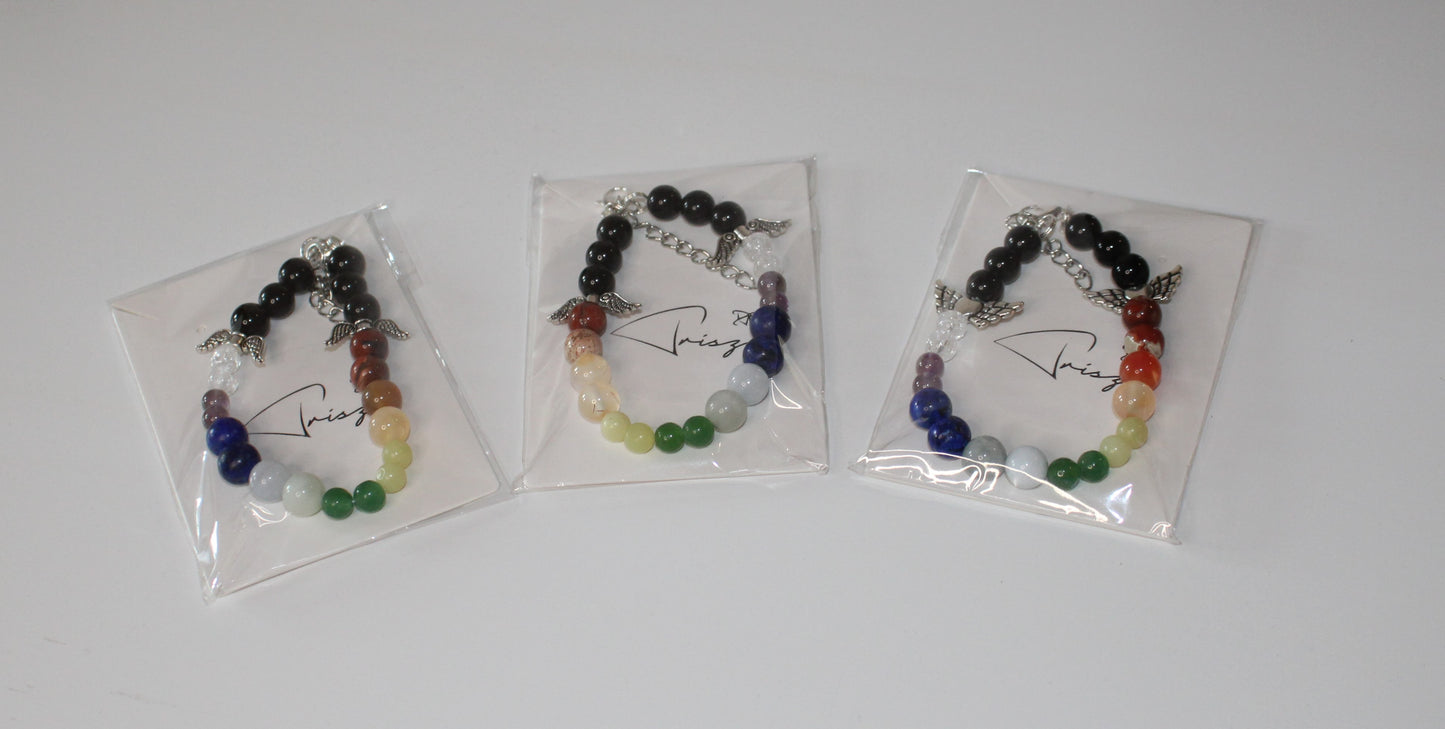 Gemstone chakra bracelet