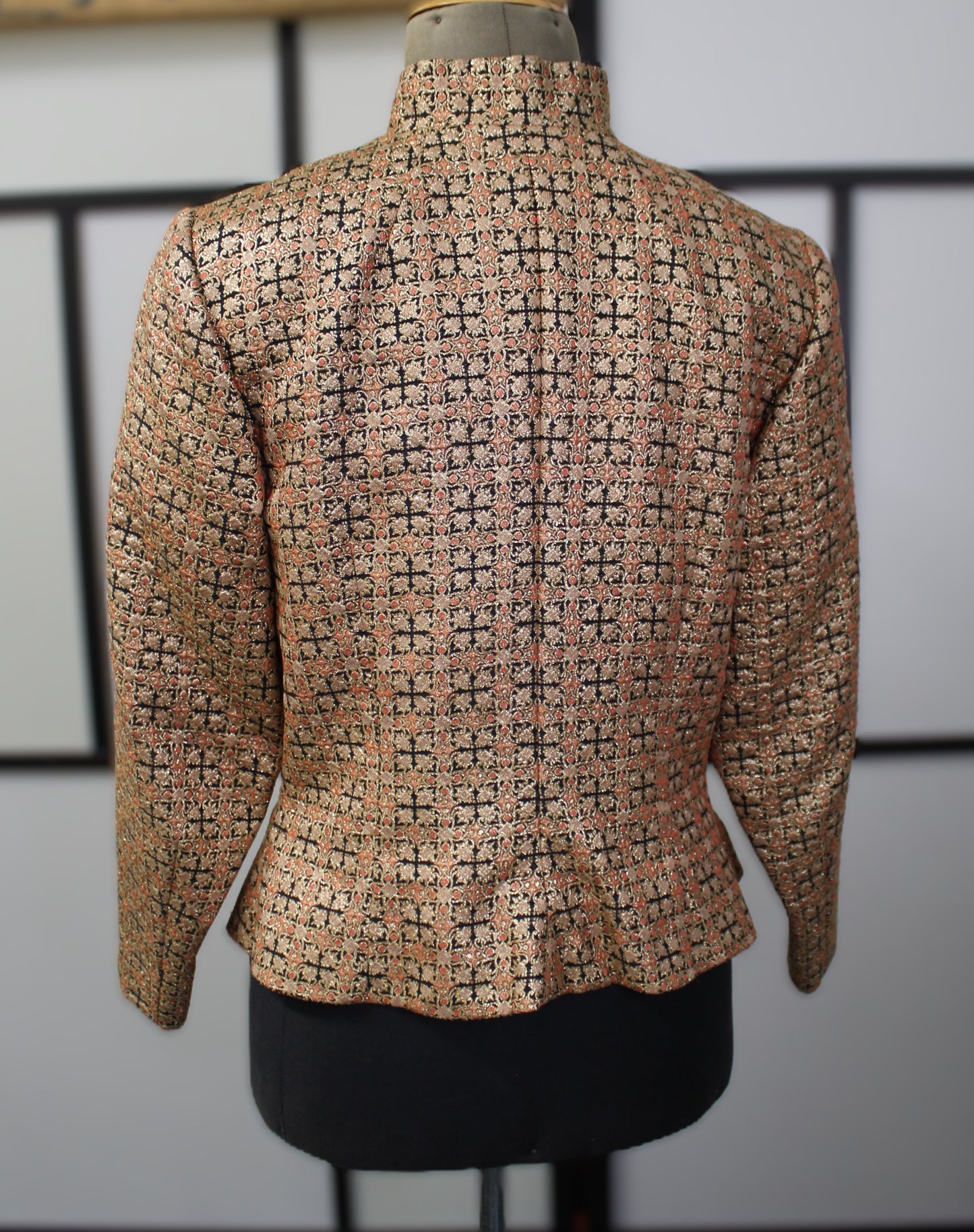 Gold Brocade Blazer - Vintage