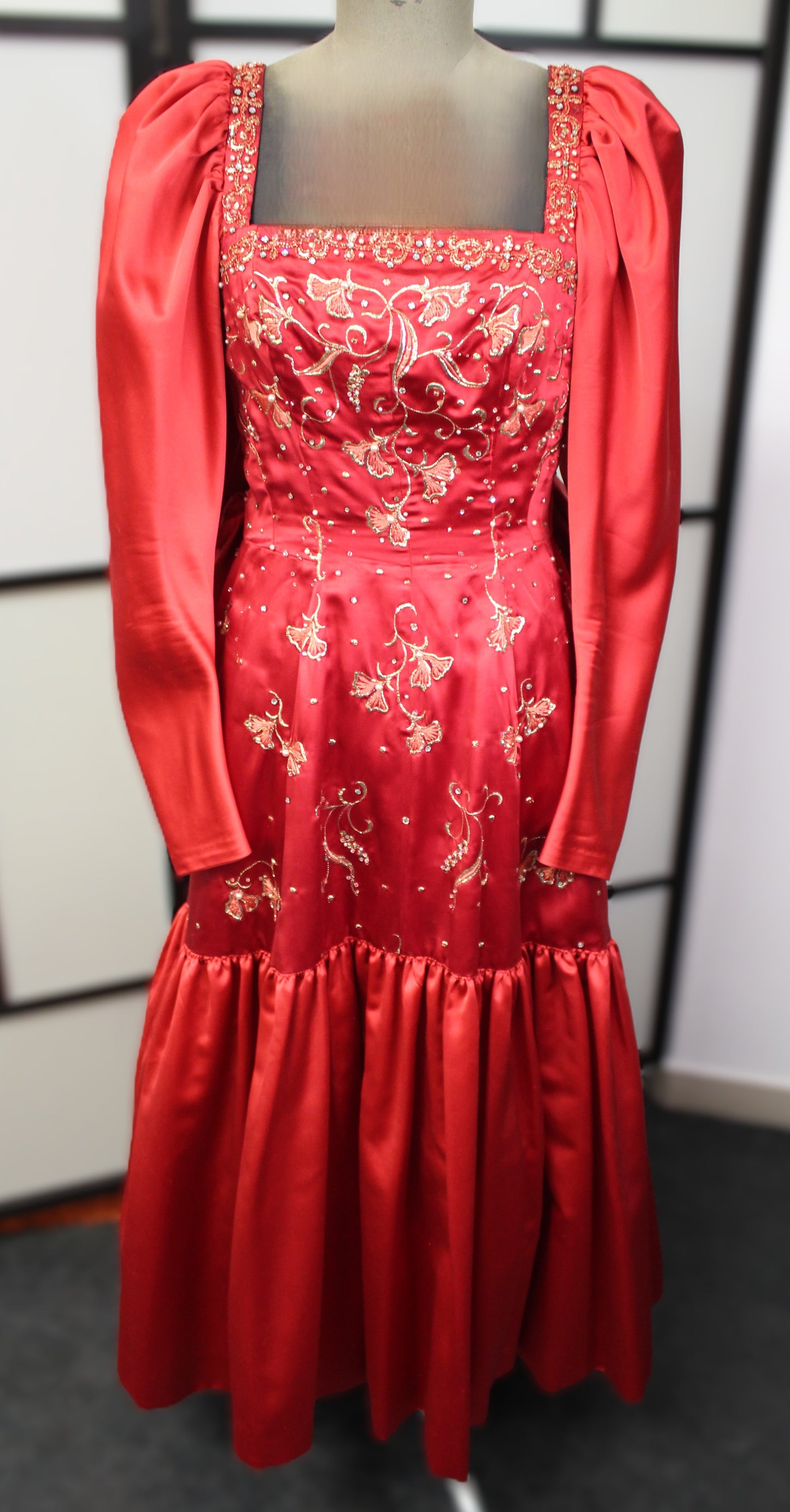 Red Carnival Dress - Vintage