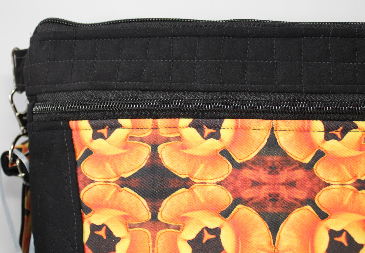 Women quilt (patchwork) shoulder bag with embroidery design