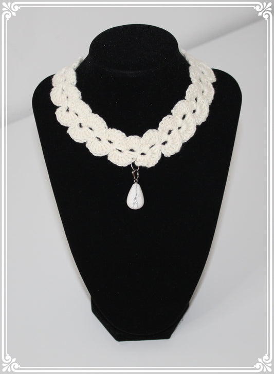 Handmade necklace with gemstone
