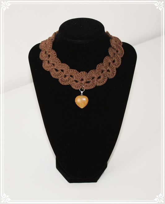 Handmade necklace with gemstone