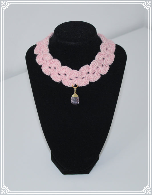 Handmade necklace with gemstone