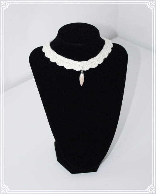 Handmade necklace with gemstone