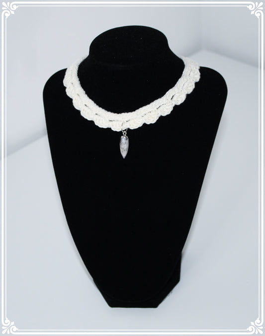 Handmade necklace with gemstone