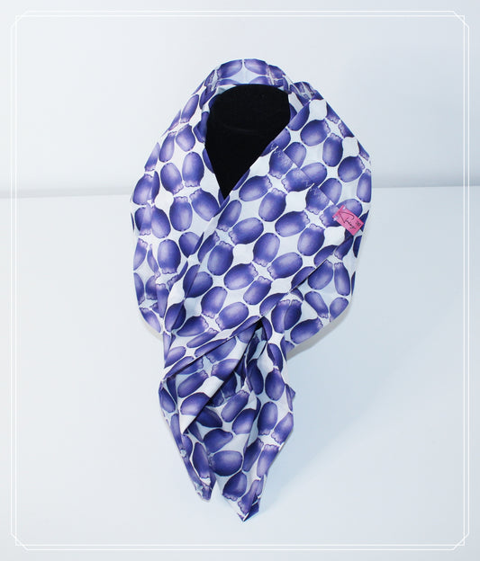 Cotton loop-scarf