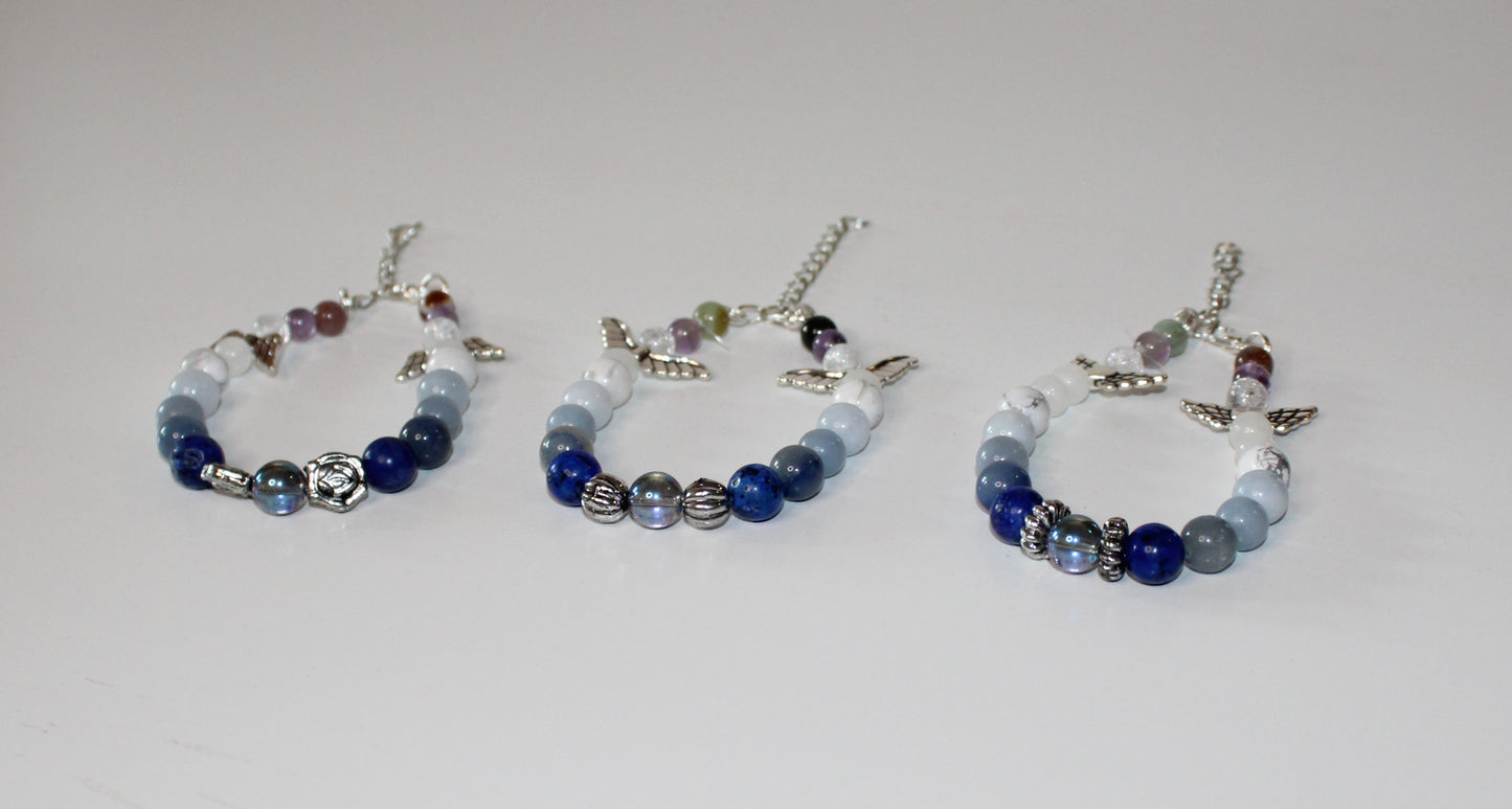 Gemstone colour therapy bracelet
