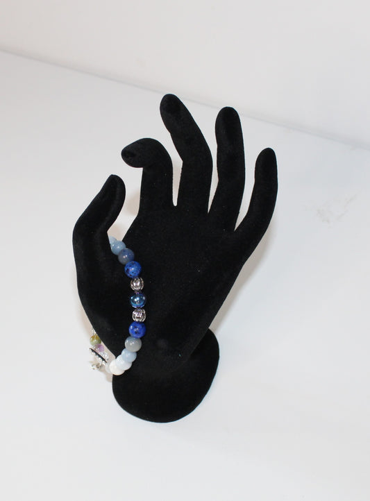 Gemstone colour therapy bracelet