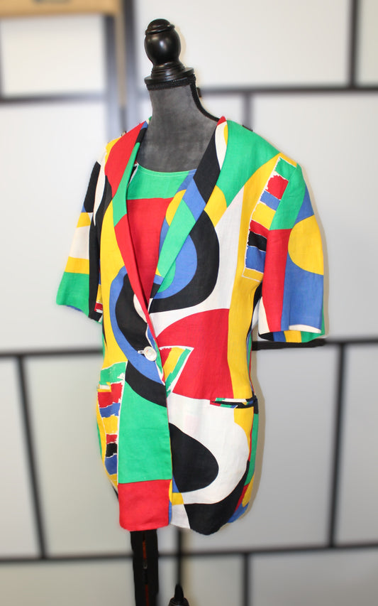 Bogner Blazer and Tanktop 100% Linen - Vintage