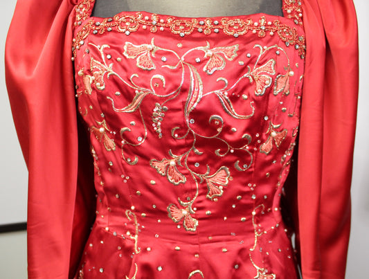 Red Carnival Dress - Vintage